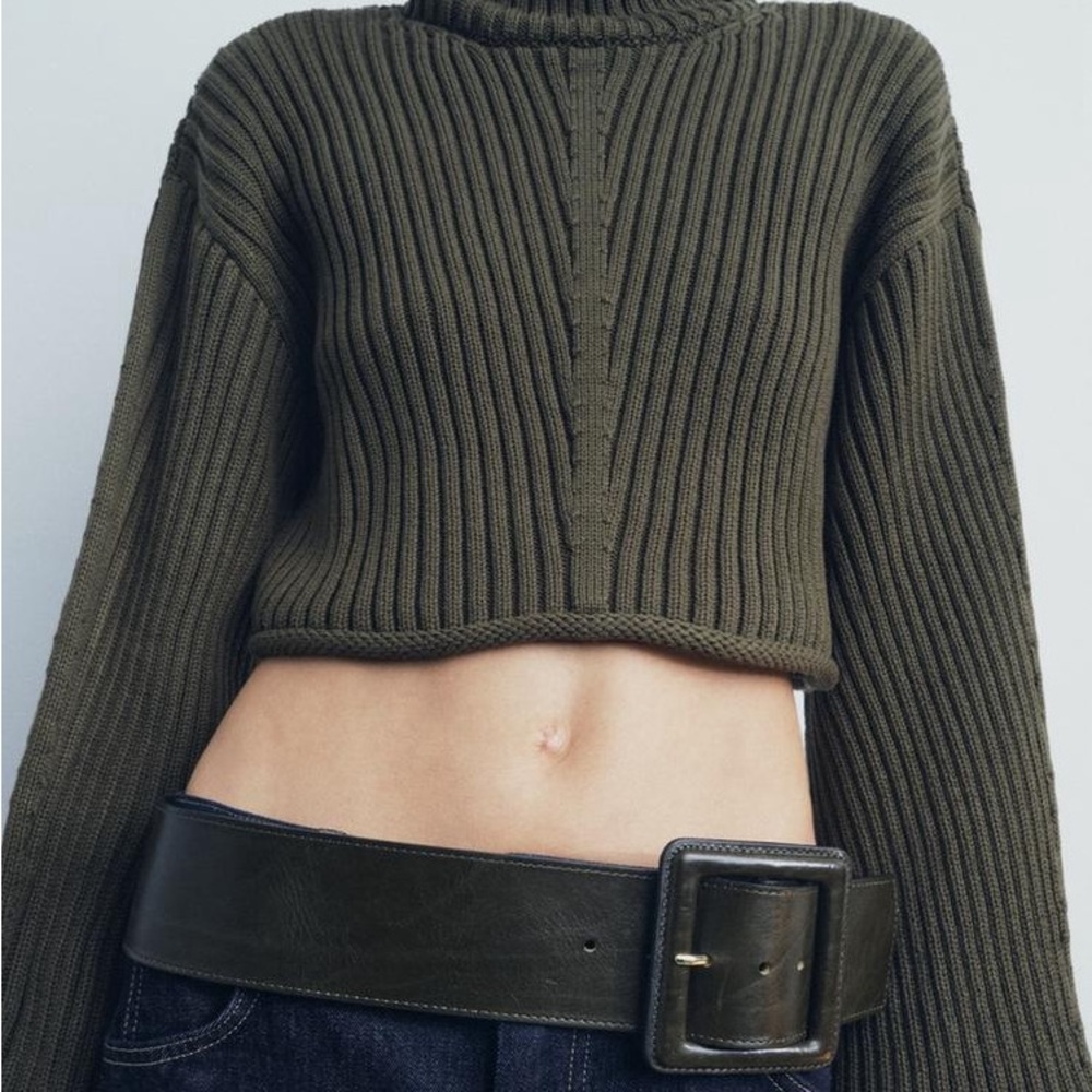 ZARA Leather Buckle Belt - Picture 4 of 12